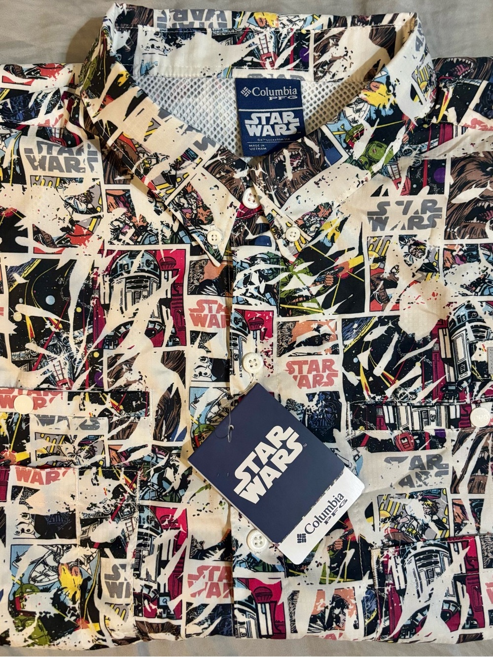 Columbia PFG Star Wars Graphic Button-Up Shirt